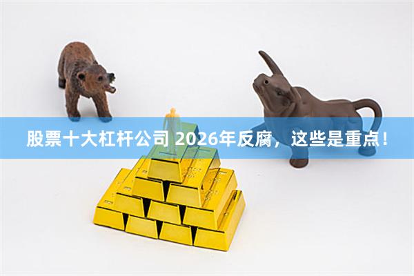 股票十大杠杆公司 2026年反腐，这些是重点！